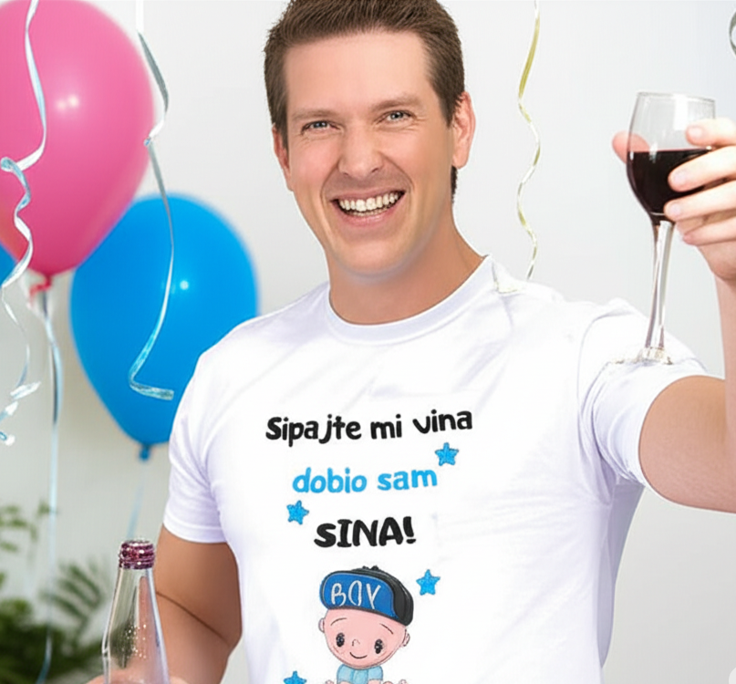 Sipajte mi vina dobio sam sina-Majica